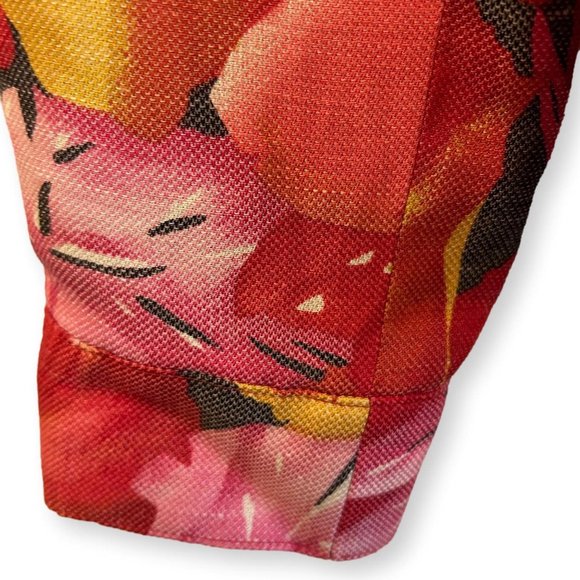 Doncaster New York Floral Linen & Silk Jean Jacket Style, Size 4, Lined, Pockets - Picture 8 of 11